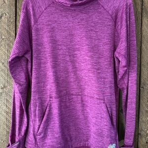 New Balance Heathered Purple Running Hoodie